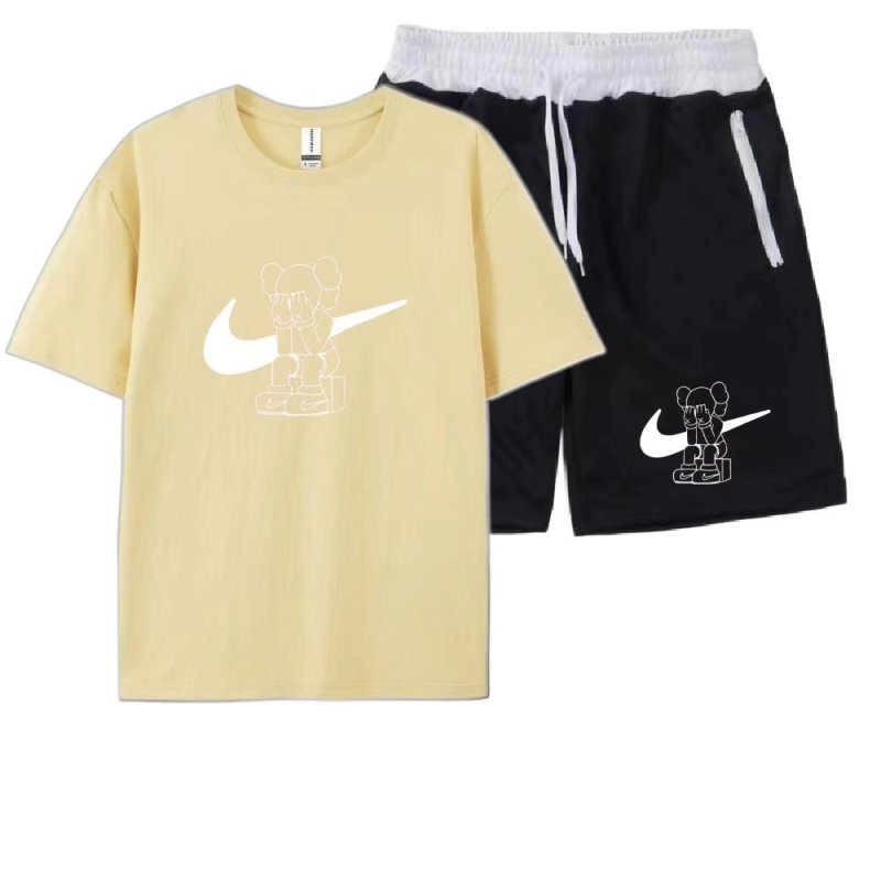 画像7: SALE セール 2 Unisex Kaws Tshirts x sweat short pants  set up カウズ  Tシャツ ショートパンツ セットアップ 上下  男女兼用 ユニセックス (7)