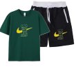画像8: 2 Unisex Kaws Tshirts x sweat short pants  カウズ  Tシャツ ショートパンツ セットアップ 上下  男女兼用 ユニセックス (8)