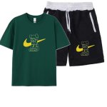 画像8: SALE セール 2 Unisex Kaws Tshirts x sweat short pants  set up カウズ  Tシャツ ショートパンツ セットアップ 上下  男女兼用 ユニセックス (8)