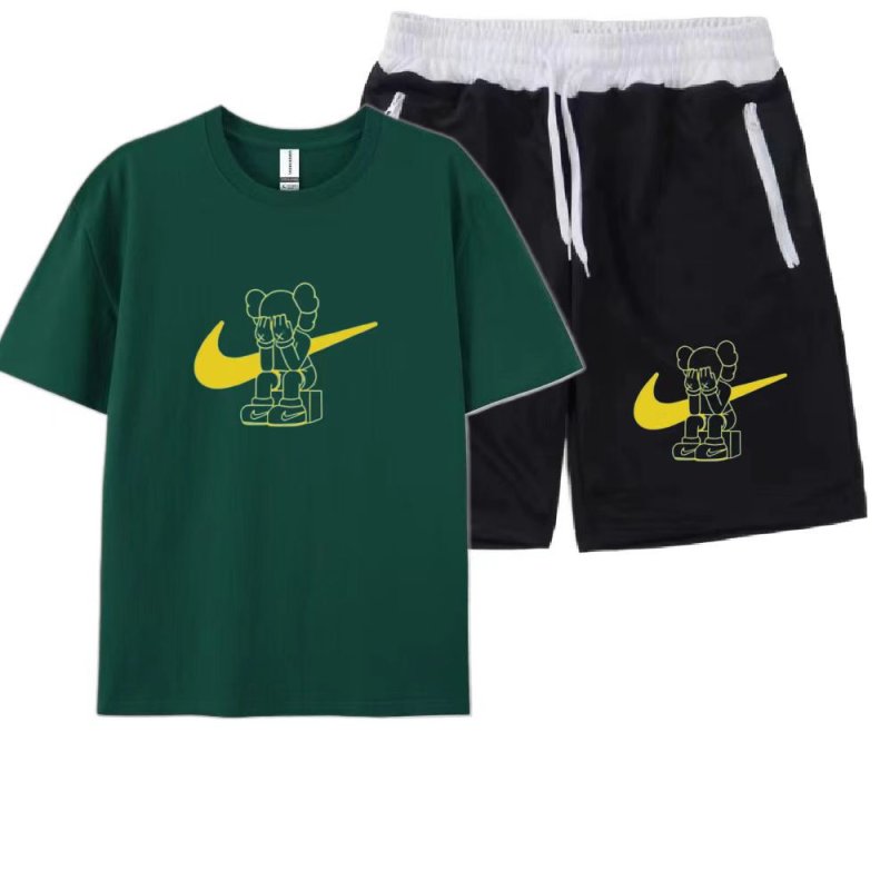 画像8: SALE セール 2 Unisex Kaws Tshirts x sweat short pants  set up カウズ  Tシャツ ショートパンツ セットアップ 上下  男女兼用 ユニセックス (8)