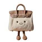 画像3: BK Smile Fur Tote Bag BK M スマイル ファー モコモコ トート ぬいぐるみ バッグ (3)