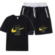 画像6: 2 Unisex Kaws Tshirts x sweat short pants  カウズ  Tシャツ ショートパンツ セットアップ 上下  男女兼用 ユニセックス (6)