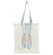 画像4: Ballet Pointe Shoe Print Canvas Tote Shoulder Bag　 バレー トウシューズプリントキャンバストートショルダーバッグ (4)