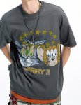 画像4: Unisex Surprised Face Tom and Jerry Vintage Style print t-shirt　 男女兼用 ユニセックスサプライズトムとジェリーヴィンテージスタイルプリントTシャツ (4)