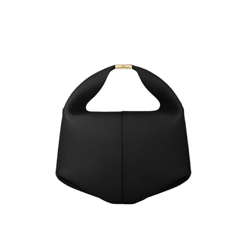 画像2: Dumpling Leather Crossbody Shoulder Pochette Bag　 ダンプリングレザークロスボディショルダーポシェットバッグ (2)