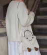 画像5: Jellycat Smile Fluffy Plush Smile Tote Shoulder Crossbody Bag　ジェリーキャットスマイルモコモコぬいぐるみスマイルトート ショルダークロスボディーバッグ (5)