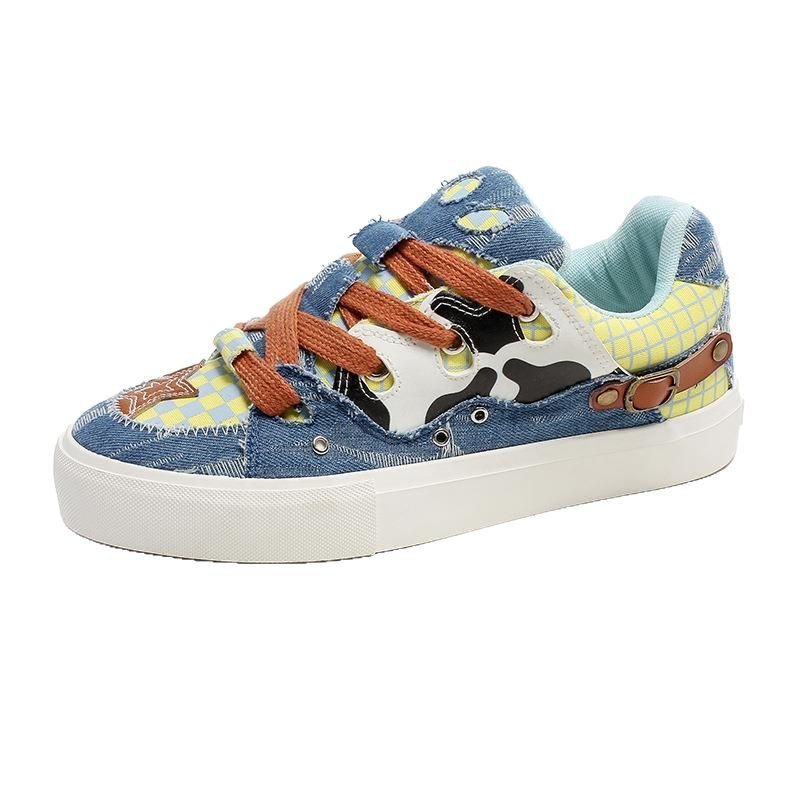 画像1: Blue Toy Story Woody Pride image lace-up sneakers ユニセックス 男女兼用トイストーリーウッディ・プライドイメージ レースアップ スニーカー (1)