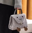 画像6: Jellycat Smile Fluffy Plush Smile Tote Shoulder Crossbody Bag　ジェリーキャットスマイルモコモコぬいぐるみスマイルトート ショルダークロスボディーバッグ (6)