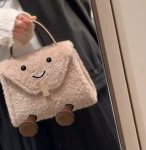 画像7: Jellycat Smile Fluffy Plush Smile Tote Shoulder Crossbody Bag　ジェリーキャットスマイルモコモコぬいぐるみスマイルトート ショルダークロスボディーバッグ (7)