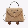 画像9: Jellycat Smile Fluffy Plush Smile Tote Shoulder Crossbody Bag　ジェリーキャットスマイルモコモコぬいぐるみスマイルトート ショルダークロスボディーバッグ (9)