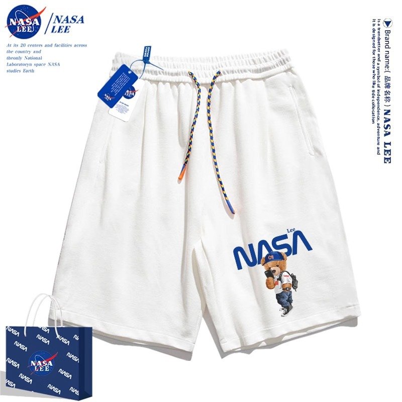画像5: NASA × take a photo & planet Bear Print Sweat Short Pants ユニセックス 男女兼用 NASA ナサ × 写真 惑星 テディベア ベア 熊 プリント スウェットパンツ 男女＆キッズユニセックス 子供 (5)