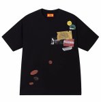 画像1: Unisex Pop art prints print t-shirt　 男女兼用 ユニセックスポップアートプリントヒップホップTシャツ　 (1)