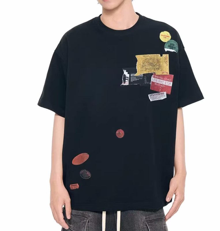 画像3: Unisex Pop art prints print t-shirt　 男女兼用 ユニセックスポップアートプリントヒップホップTシャツ　 (3)