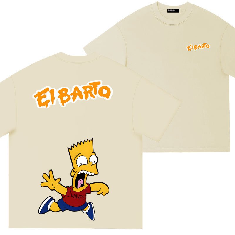画像4: Unisex The Simpsons Surprise Face Bart Simpson print t-shirt　 男女兼用 ユニセックスシンプソンズスプライズバートシンプソンプリントTシャツ　キッズサイズあり (4)