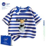 画像4: NASA ×Planet Bear PrintT shirt ユニセックス 男女兼用 NASA ナサ × 惑星 テディベア ベア 熊 プリント 半袖  Tシャツ 男女＆キッズユニセックス 子供 (4)