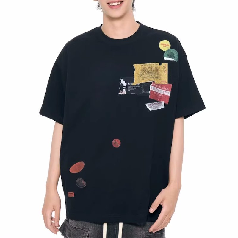 画像5: Unisex Pop art prints print t-shirt　 男女兼用 ユニセックスポップアートプリントヒップホップTシャツ　 (5)