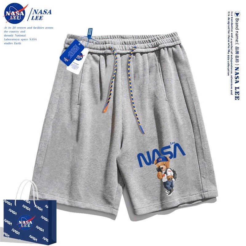 画像6: NASA × take a photo & planet Bear Print Sweat Short Pants ユニセックス 男女兼用 NASA ナサ × 写真 惑星 テディベア ベア 熊 プリント スウェットパンツ 男女＆キッズユニセックス 子供 (6)