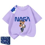 画像6: NASA × take a photo Bear PrintT shirt ユニセックス 男女兼用 NASA ナサ × 写真 ベア 熊 プリント 半袖  Tシャツ 男女＆キッズユニセックス 子供 (6)