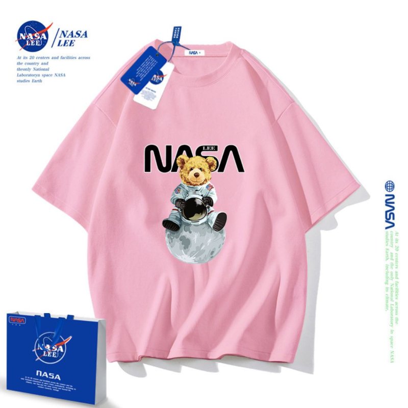 画像5: NASA ×Planet Bear PrintT shirt ユニセックス 男女兼用 NASA ナサ × 惑星 テディベア ベア 熊 プリント 半袖  Tシャツ 男女＆キッズユニセックス 子供 (5)