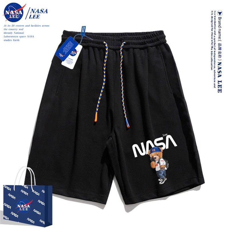 画像4: NASA × take a photo & planet Bear Print Sweat Short Pants ユニセックス 男女兼用 NASA ナサ × 写真 惑星 テディベア ベア 熊 プリント スウェットパンツ 男女＆キッズユニセックス 子供 (4)