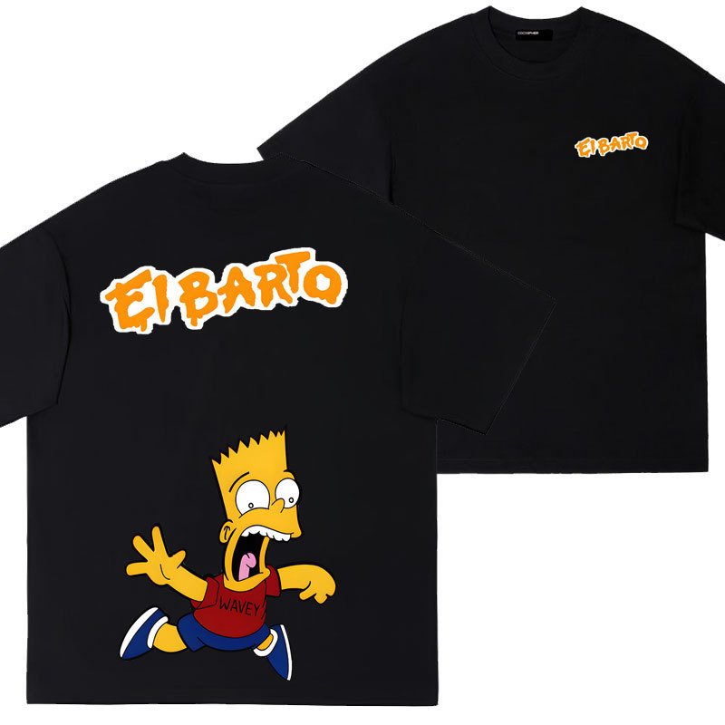 画像2: Unisex The Simpsons Surprise Face Bart Simpson print t-shirt　 男女兼用 ユニセックスシンプソンズスプライズバートシンプソンプリントTシャツ　キッズサイズあり (2)
