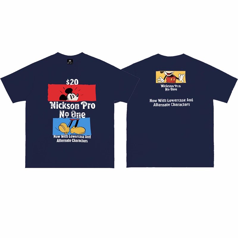 画像5: Loose Box Old Mickey Mouse PrintT shirt  ユニセックス 男女兼用ボックスオールドミッキーマウスプリント 半袖  Tシャツ  (5)