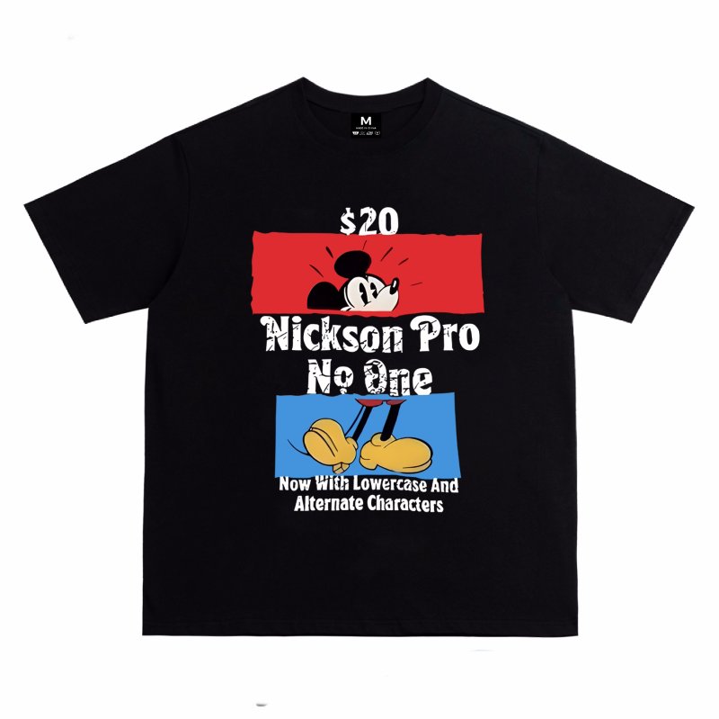 画像7: Loose Box Old Mickey Mouse PrintT shirt  ユニセックス 男女兼用ボックスオールドミッキーマウスプリント 半袖  Tシャツ  (7)