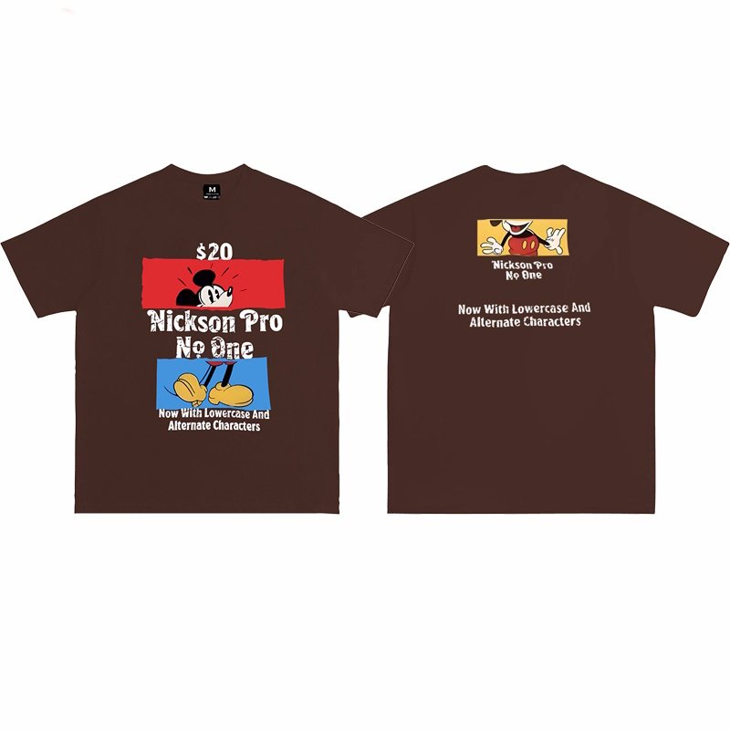 画像6: Loose Box Old Mickey Mouse PrintT shirt  ユニセックス 男女兼用ボックスオールドミッキーマウスプリント 半袖  Tシャツ  (6)