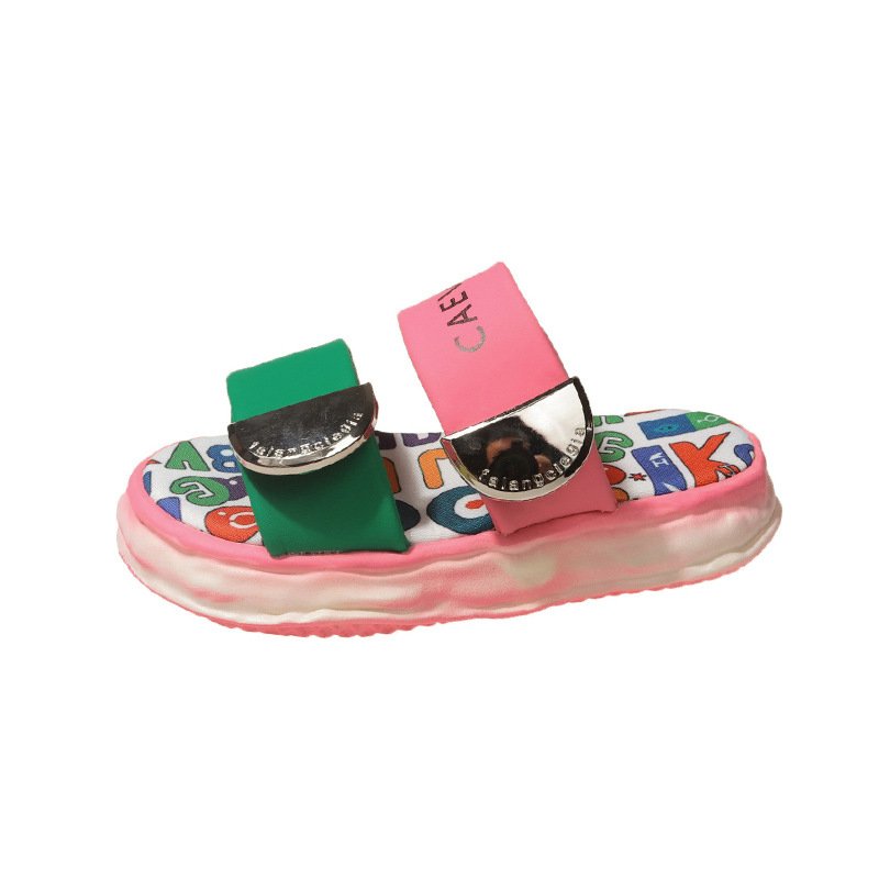 画像2: CAEVES thick sole fashionable sandal slippers　CAEVES厚底ファッショナブルグラフィックサンダルスリッパ (2)