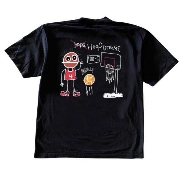 画像1: Basketball doodle vintage style PrintT shirt  ユニセックス 男女兼用バスケットボール落書きプリント 半袖  Tシャツ  (1)