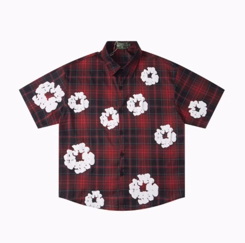 画像4:  Unisex Tears Kapok Foam Flower Print Shirt & Shorts Set  ティアーズ カポックフォームフラワープリント シャツ＆ショートパンツセットアップ上下  男女兼用 ユニセックス (4)