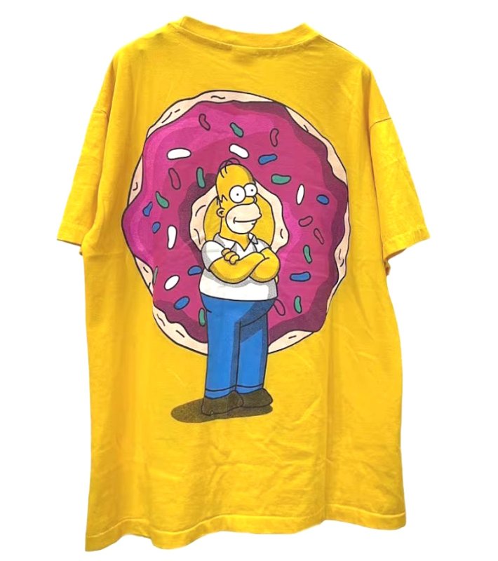 画像4: The Simpsons Family Cute Sweet Donuts Creative Short Sleeve T-Shirt　ユニセックス 男女兼用シンプソンファミリー＆スイートドーナツプリント 半袖  Tシャツ  (4)