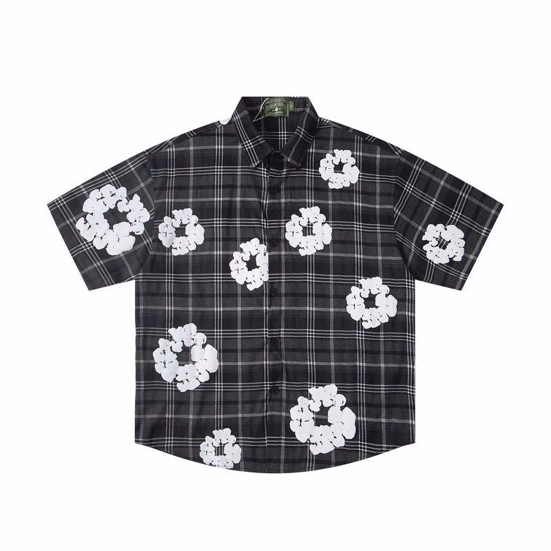 画像3:  Unisex Tears Kapok Foam Flower Print Shirt & Shorts Set  ティアーズ カポックフォームフラワープリント シャツ＆ショートパンツセットアップ上下  男女兼用 ユニセックス (3)