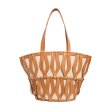 画像1: Leather Woven & Canvas Tote Shoulder Bag　 男女兼用ユニセックスレザー織り＆キャンバストートショルダーバッグトート (1)