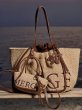 画像3: MERGE A DAY BAG in Sand Dune Straw Tote shoulder bag merge ロゴ 編み込み カゴ ニット トート ショルダー バッグ (3)