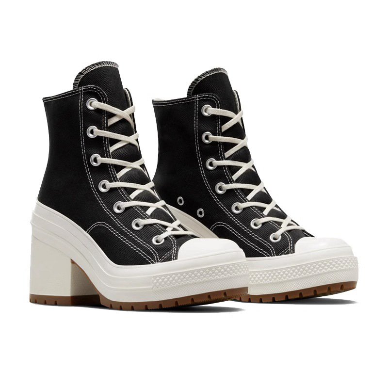 画像5: muffin daddy high cut lace-up heel sneakers ユニセックス 男女兼用 厚底 ハイカット マフィン ヒール 厚底 レースアップ スニーカー (5)