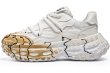 画像1: Men's unisex pomegranate chunky sole platform lace-up sneakers 男女兼用 ユニセックス ザクロチャンキーソール厚底レースアップ ペイント スニーカー (1)