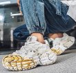 画像5: Men's unisex pomegranate chunky sole platform lace-up sneakers 男女兼用 ユニセックス ザクロチャンキーソール厚底レースアップ ペイント スニーカー (5)
