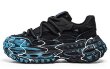 画像2: Men's unisex pomegranate chunky sole platform lace-up sneakers 男女兼用 ユニセックス ザクロチャンキーソール厚底レースアップ ペイント スニーカー (2)
