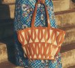 画像3: Leather Woven & Canvas Tote Shoulder Bag　 男女兼用ユニセックスレザー織り＆キャンバストートショルダーバッグトート (3)