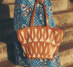画像3: Leather Woven & Canvas Tote Shoulder Bag　 男女兼用ユニセックスレザー織り＆キャンバストートショルダーバッグトート (3)