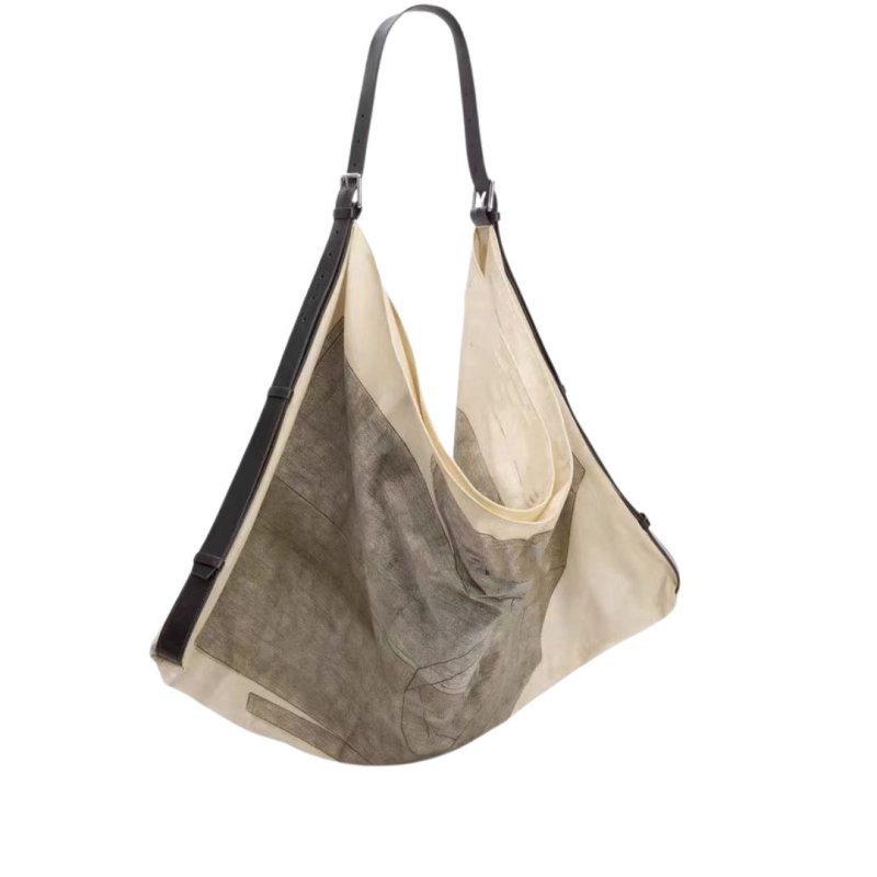 画像1: Unisex Cold Style Printed Canvas Large Capacity Tote Shoulder Bag 　ユニセックスコールドスタイルプリントキャンバスラージキャパシティートート ショルダーバッグ (1)