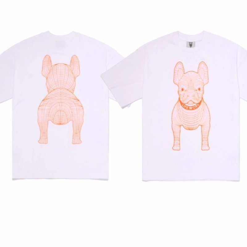 画像6: French Bulldog Pattern PrintT shirt  ユニセックス 男女兼用フレンチブルドッグプリント 半袖  Tシャツ  (6)