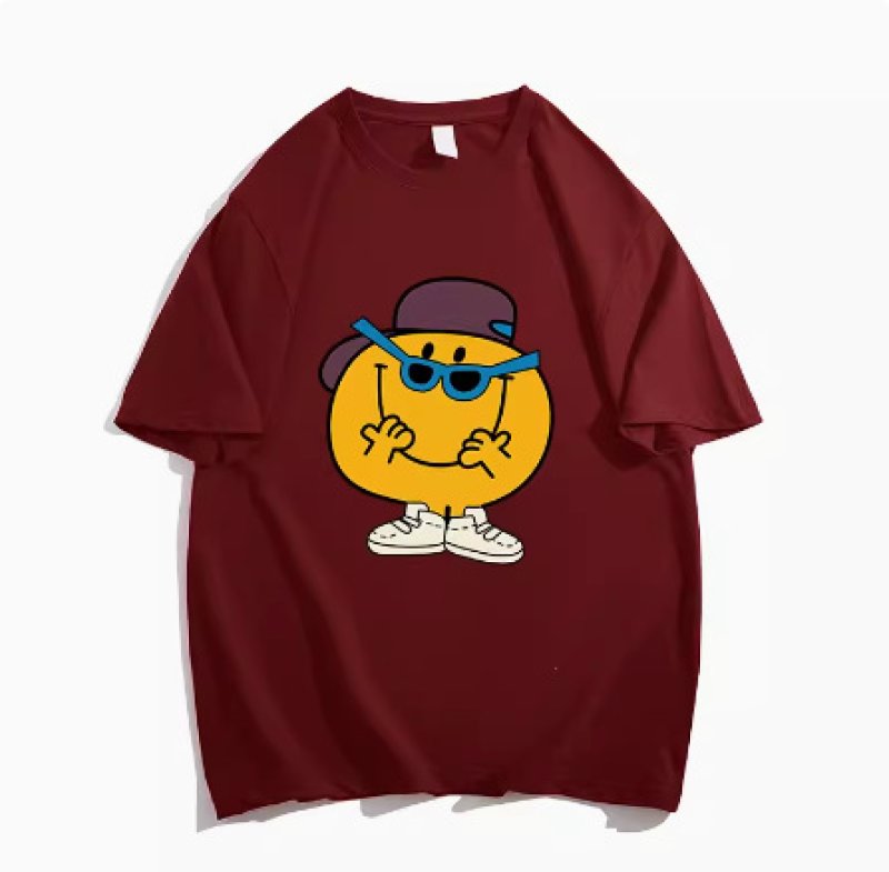 画像3: Sunglasses Smile Print Tshirt  ユニセックス 男女兼用サングラススマイルプリント 半袖  Tシャツ  (3)