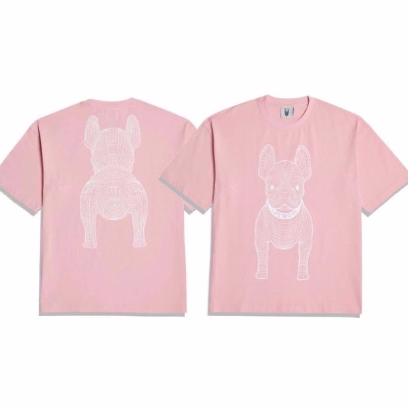 画像3: French Bulldog Pattern PrintT shirt  ユニセックス 男女兼用フレンチブルドッグプリント 半袖  Tシャツ  (3)
