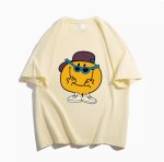 画像2: Sunglasses Smile Print Tshirt  ユニセックス 男女兼用サングラススマイルプリント 半袖  Tシャツ  (2)