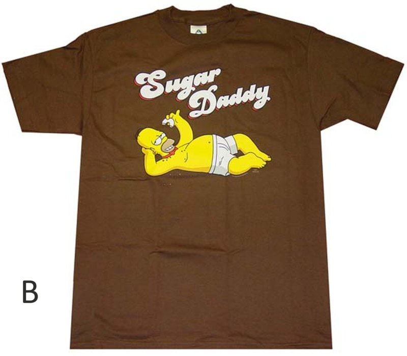 画像2: The Simpsons retro vintage style Print Tshirt   ユニセックス 男女兼用ザ・シンプソンズレトロビンテージスタイルプリント 半袖  Tシャツ  (2)