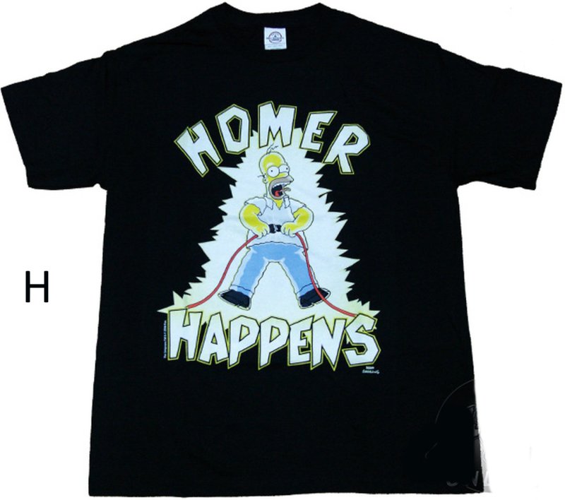 画像8: The Simpsons retro vintage style Print Tshirt   ユニセックス 男女兼用ザ・シンプソンズレトロビンテージスタイルプリント 半袖  Tシャツ  (8)