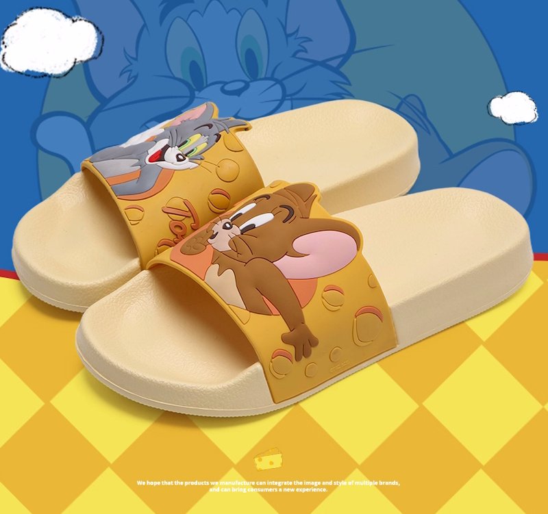 画像5: tom and jerry  Tom & Jerry slippers flip flops soft bottom sandals slippers ユニセックス男女兼用トム＆ジェリートムとジェリープラットフォームフリップフロップサンダルシャワーサンダル ビーチサンダル　 (5)