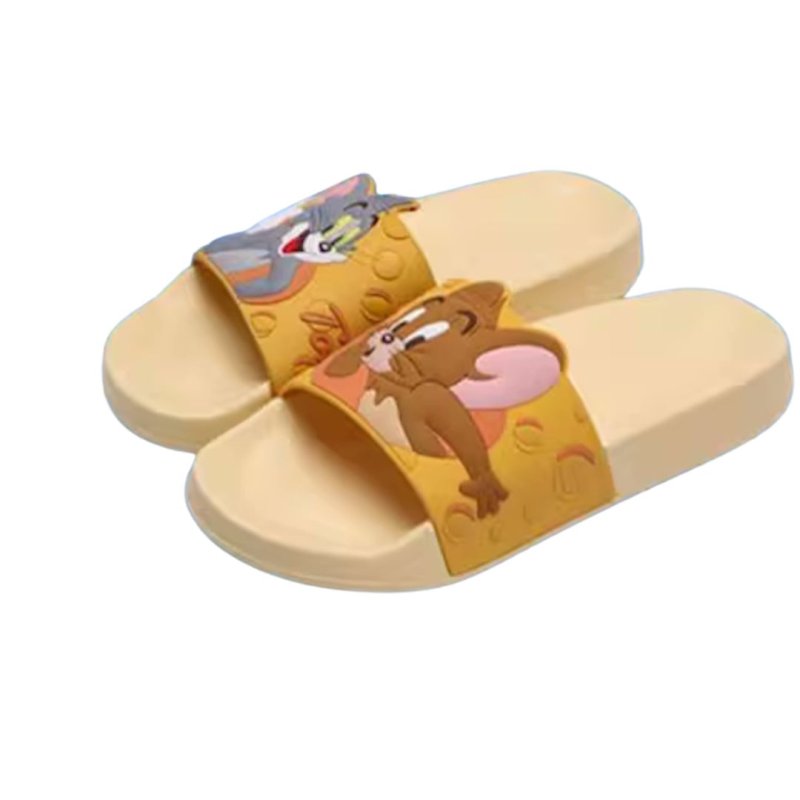 画像2: tom and jerry  Tom & Jerry slippers flip flops soft bottom sandals slippers ユニセックス男女兼用トム＆ジェリートムとジェリープラットフォームフリップフロップサンダルシャワーサンダル ビーチサンダル　 (2)